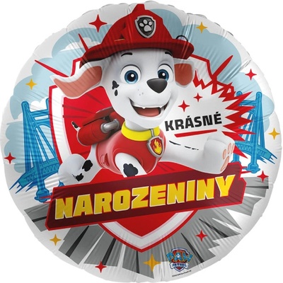 Amscan Balonek fóliový Tlapková patrola Marshall Krásné narozeniny 43 cm