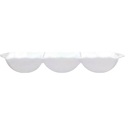 Chic Antique Porcelánová miska Provence lace se 3 přihrádkami 33 x 10 cm