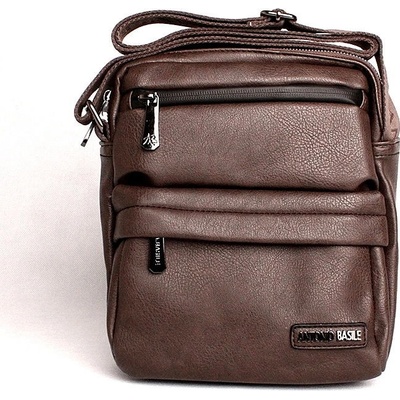 Antonio Basile Pevnější pánská Crossbody taška Antonio Basile no. 17 tmavěhnědá