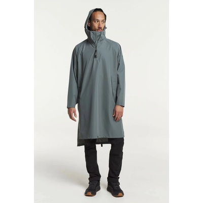Tenson Drizzle Poncho Unisex šedozelené