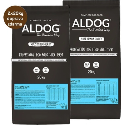 Aldog Adult Low Fat All Breeds 2 x 20 kg