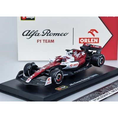 BBurago Model Alfa Romeo Orlen F1 C42 24 Guanyu Zhou 2022 1:43