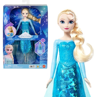 Frozen Anglicky zpívající panenka Elsa se světly JLJ07