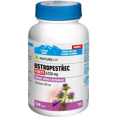 NatureVia Ostropestrec Forte 120 kapslí