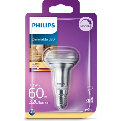 Philips 8718699774219 LED žárovka 1x4,3W E14 320lm 2700K teplá bílá, stmívatelná, Eyecomfort