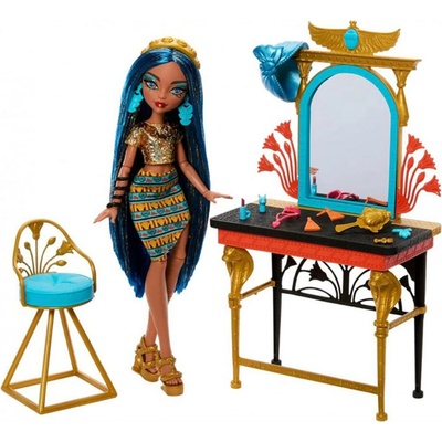 Mattel Monster High Cleo de Nile Doll and Vanity Playset HXH96