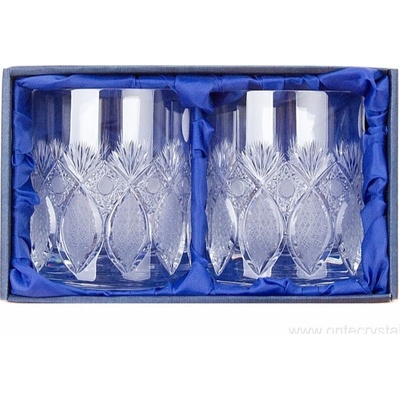 Bohemia Crystal sada 2 broušených sklenic na whisky. Brus Paříž.00 PK 330 ml