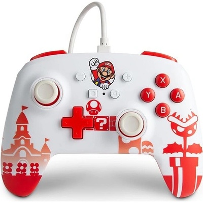 PowerA Enhanced Mario Red/White 1519186-02
