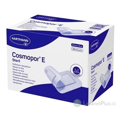Cosmopor E Steril náplasť sterilná s mikrosieťkou (7,2 x 5 cm) 50 ks