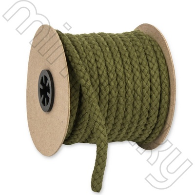 Šňůra oděvní bavlněná 8,8mm khaki