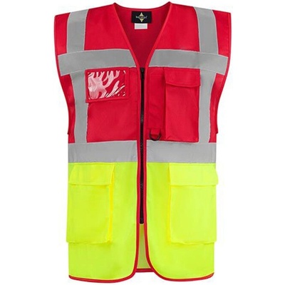 Korntex Hamburg Multifunkčná reflexná vesta KX810 Red 4XL