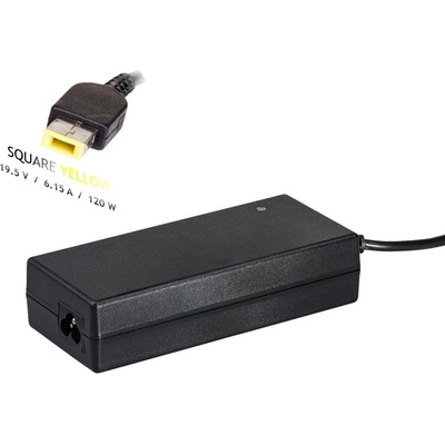 Akyga AK-ND-52 19.5V/6.15A 120W Square yellow SlimTip - neoriginální