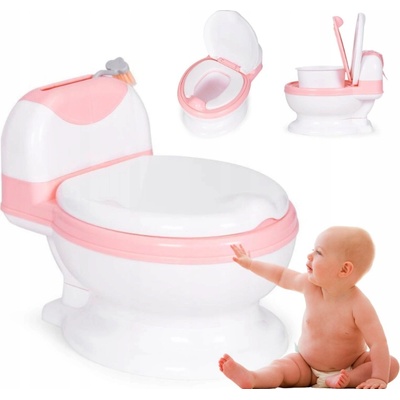 Ecotoys dětský nočník růžovo-bílý