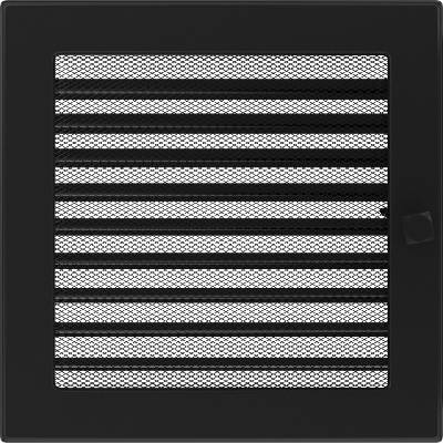 Kratki Mriežka 220 x 220 mm čierna s klapkou