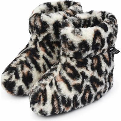 Woolee Detské TV papuče z Merino vlny leopard