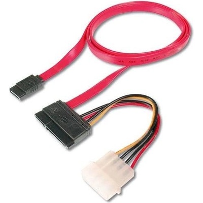 PremiumCord redukce napájení SATA + 0,5 m datový kabel SATA (KFSA-4)