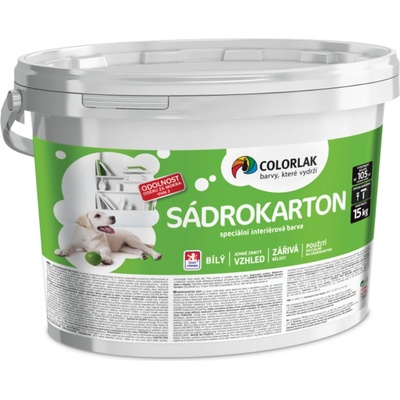 COLORLAK ProInteriér Sádrokarton V-2531, Biela, 5 kg