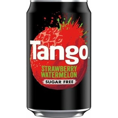 Tango sycená limonáda bez cukru s příchutí jahody a vodního melounu 24 x 330 ml