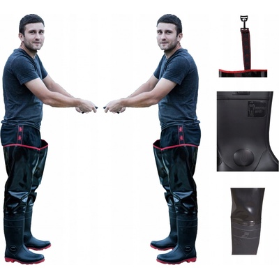 Pros Brodící Holínky Strong Černé