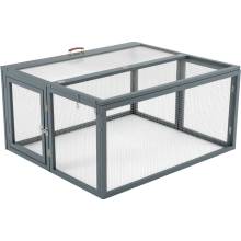 Wiltec 65983 králíkárna 109 x 93 x 54 cm šedá