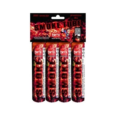 Tarra pyrotechnik Smoke tube Dýmovnice červená 4 ks