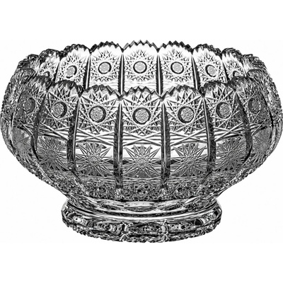 PB CRYSTAL Broušená křišťálová sklenněná mísa 60510/205 mm Klasický brus 500 PK
