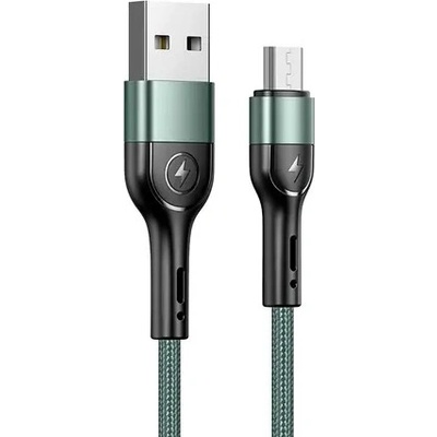 Usams SJ450 U55 Dátový Braided microUSB 1m zelený