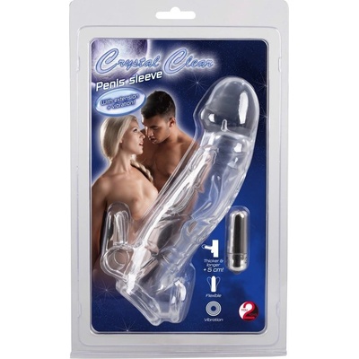 Crystal Skin Penis Sleeve - Vibrační návlek na penis Průsvitný – Hledejceny.cz