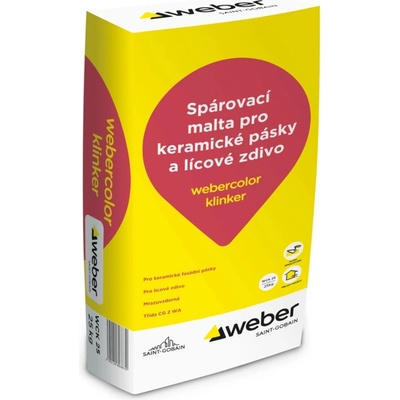 Weber Spárovací malta Webercolor klinker 25 kg