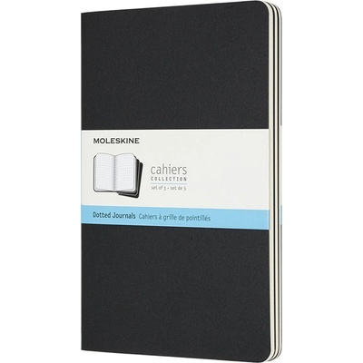 Moleskine Sešity 3 ks tečkované černé L