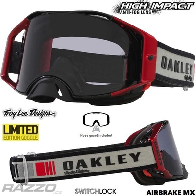Oakley Airbrake MX TroyLeeDesigns Grey Blocks