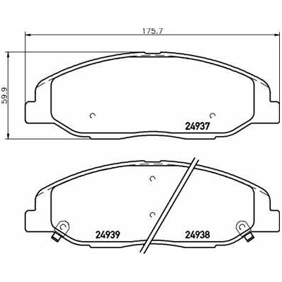 BREMBO Sada brzdových doštičiek P 09 016