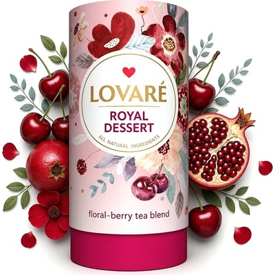 Lovaré ROYAL DESSERT bylinný sypaný ovocný čaj 80 g