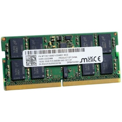 Micron DDR5 16GB 6400MHz CL52 MTC8C1084S1VC64BD1