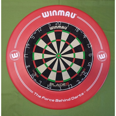 Winmau set DOUBLE - terč Blade 6 + okruží Red Print
