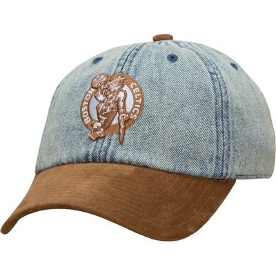 Mitchell & Ness Den Suede Strapback NBA Boston Celtics Blue