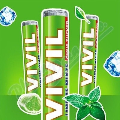 Vivil Limetka a menthol bez cukru 28 g