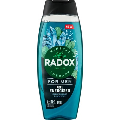 Radox Sprchový gel a šampon pro muže 2v1 Feel Energised 450 ml – Hledejceny.cz