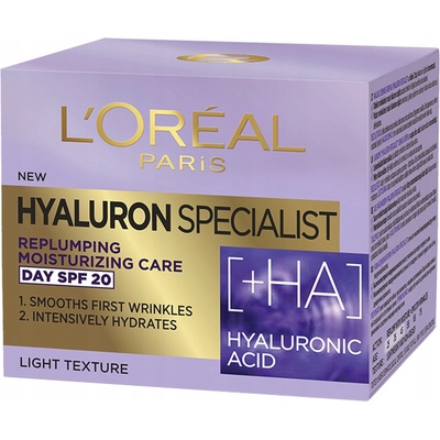 L'Oréal Paris Hyaluron Specialist SPF 20 denní krém 50 ml – Hledejceny.cz
