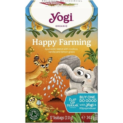 Yogi Tea Happy Farming rooibos vanilka a citrónová tráva 17 vrecúšok