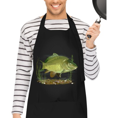 Kariban Zástěra pro rybáře Kapr obecný Černá Black