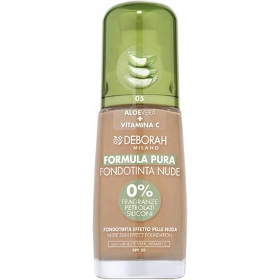 Deborah Milano Formula Pura make-up s Aloe Vera a vitaminem C Nude 05 Amber 30 ml