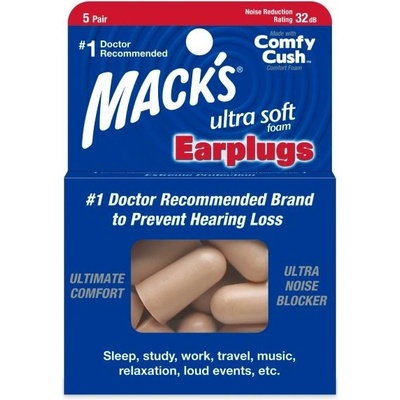 Mack's Ultra Soft špunty do uší 5 párů