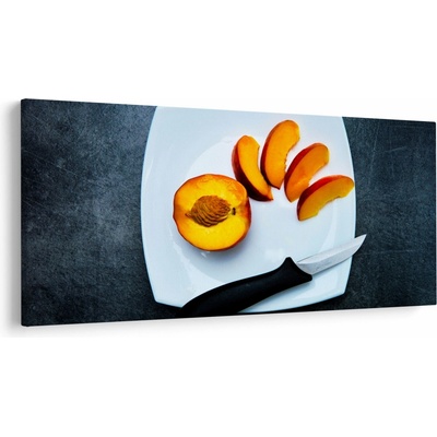 Obraz broskyne, jednodielne 250x125 cm