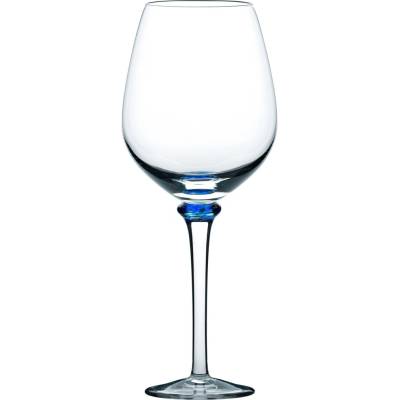 Harrachov 1712 Poháre na červené víno ručne fúkaný krištáľ stopka azúrová/jantárová 6 x 420 ml