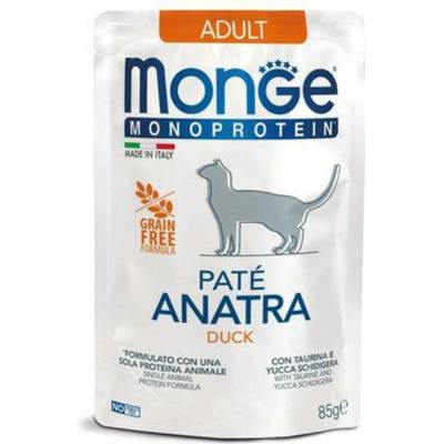 MONGE Monoprotein Cat PATÉ kachna 85 g