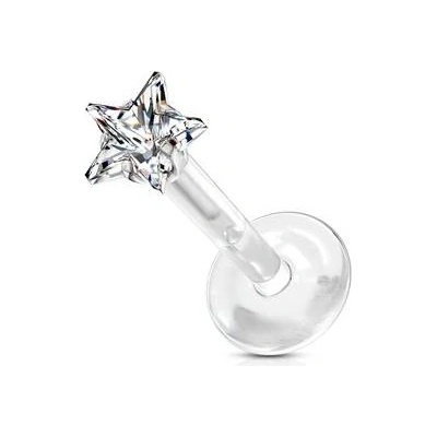 Šperky4U BioFlex piercing do brady hvězdička LB0030C-1206
