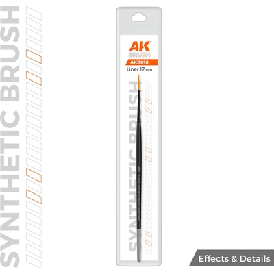 AK Interactive AK syntetický štetec – liner 17 mm