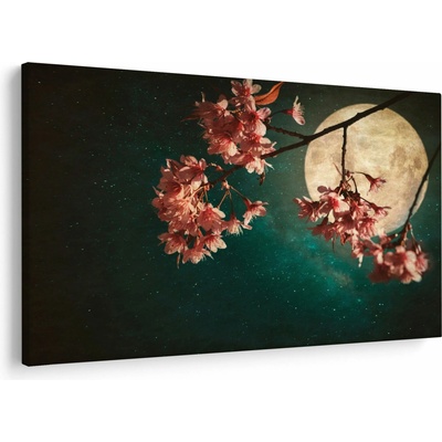 Obraz - Sakura v splne, jednodielne 150x100 cm