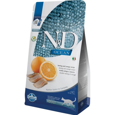 N&D OCEAN GF adult neutered herring and orange 1,5 kg